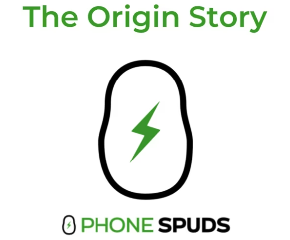 Load video: the origin story how creator Kim Diamond thought of PhoneSpuds potato pillow phone holder phone stand during long covid concussion recovery